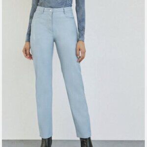 Aritzia Wilfred Melina Leather Pants Blue | Size 2